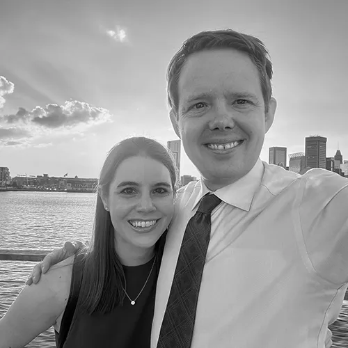 Ross Nizlek, owner of Potomac Technologies, LLC, with his girlfriend Sam